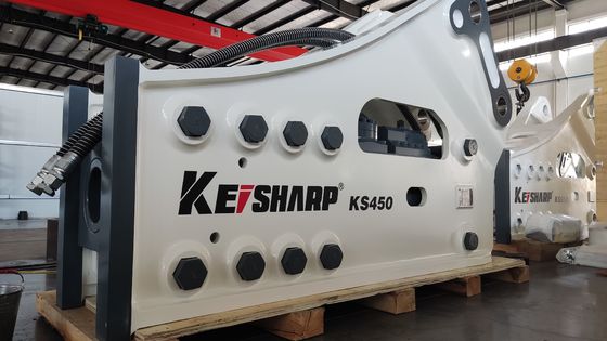 KS450 साइड टाइप रॉक हाइड्रोलिक ब्रेकर मशीन 190 मिमी चिसल व्यास