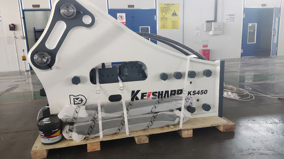 KS450 साइड टाइप रॉक हाइड्रोलिक ब्रेकर मशीन 190 मिमी चिसल व्यास
