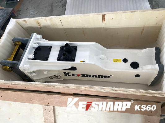 OEM KS60 4-8 टन उत्खनन के लिए साइलेंट टाइप हाइड्रोलिक ब्रेकर