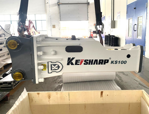 6-9 टन की खुदाई के लिए KS100 बॉक्स प्रकार की हाइड्रोलिक ब्रेकर मशीन