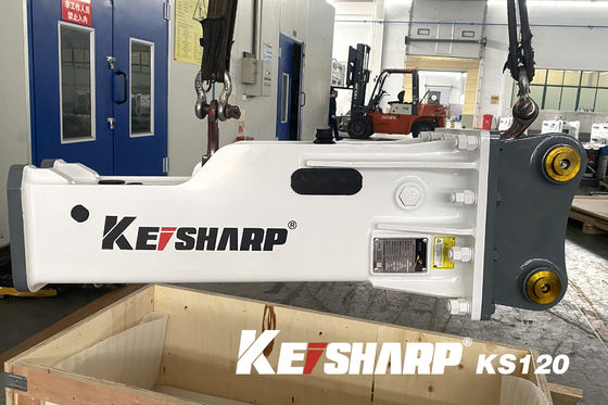 मिनी खुदाई मशीन के लिए KEISHARP KS120 बॉक्स प्रकार हाइड्रोलिक ब्रेकर