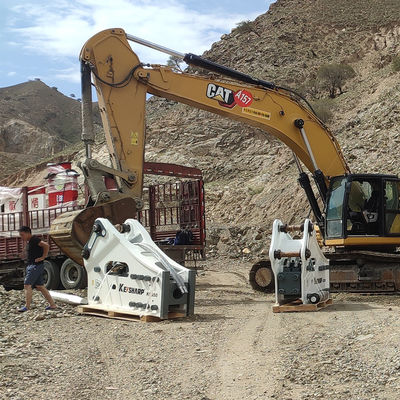 50-60 टन के लिए भारी हाइड्रोलिक स्टोन ब्रेकर खुदाई गाइड / अनियमित आकार