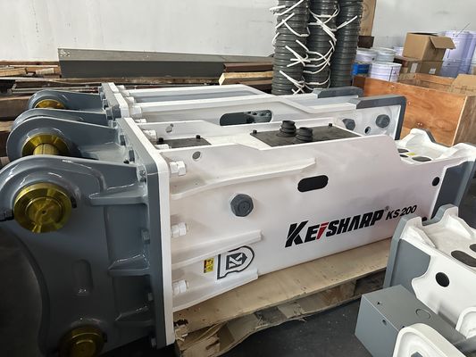 खनन/धातु विज्ञान के लिए KS200 बॉक्स प्रकार के उत्खनन उपकरण हाइड्रोलिक ब्रेकर