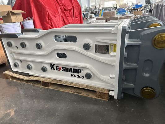 KS300 शीर्ष प्रकार हाइड्रोलिक ब्रेकर 190 मिमी चिसेल व्यास के लिए 130-190L/मिनट