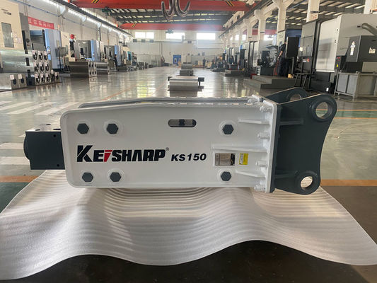 KS150 उत्खनन हाइड्रोलिक रॉक ब्रेकर मशीन शीर्ष प्रकार 100 मिमी चिसल व्यास